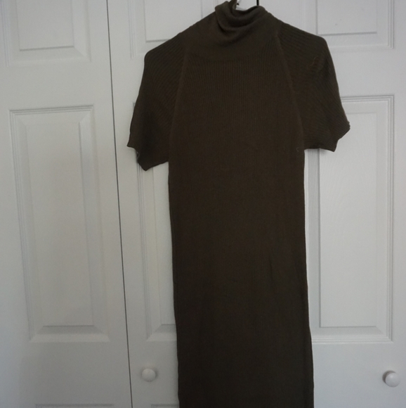 ASOS Roll Neck Rib Knit Dress - Picture 5 of 6